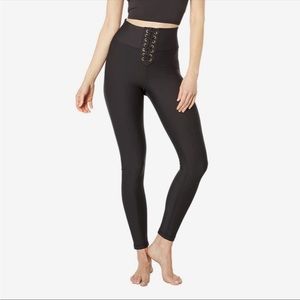 WEWOREWHAT -Lace Up Front Leggings Size Medium